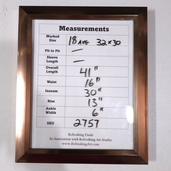 VTG Chic Acid Wash Jeans 18Avg 32x30 High Rise Baggy 80s 90s Y2K Mom Grunge Rock - Picture 2 of 16